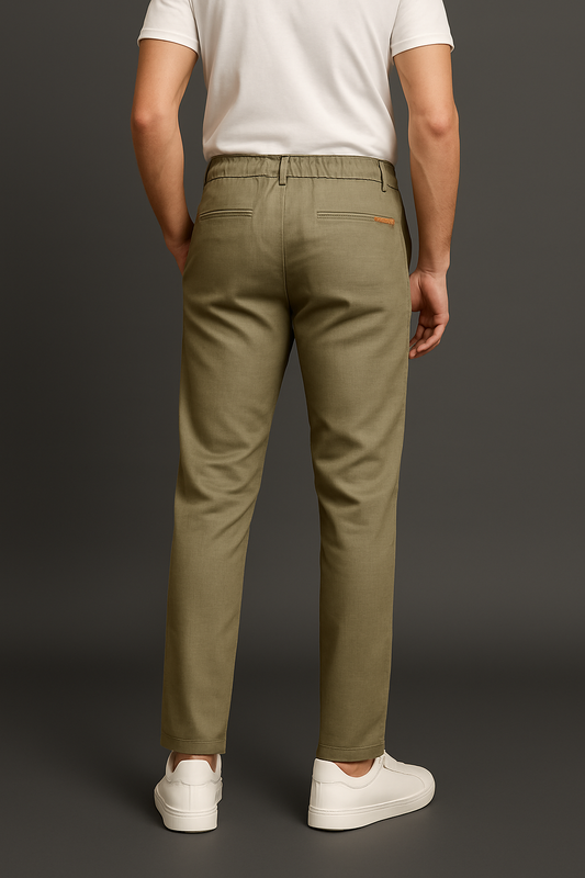 LINEN PANTS (OLIVE)