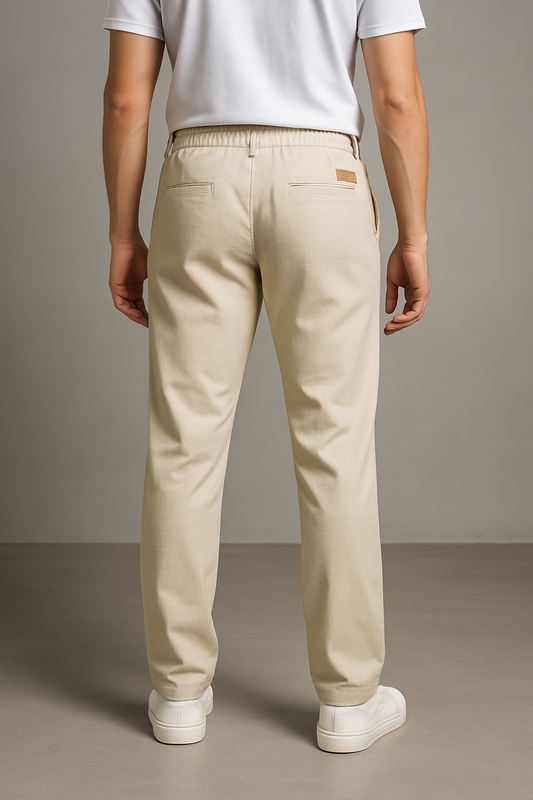 LINEN PANTS (BEIGE)