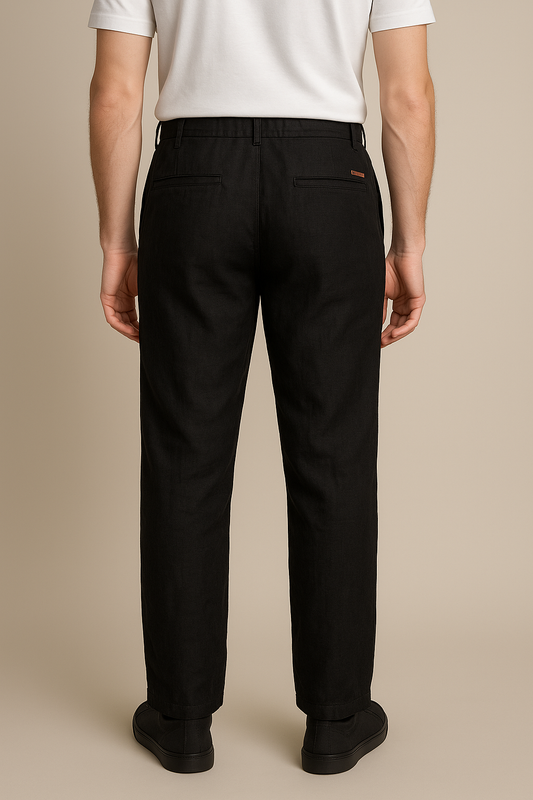LINEN PANTS (Black)