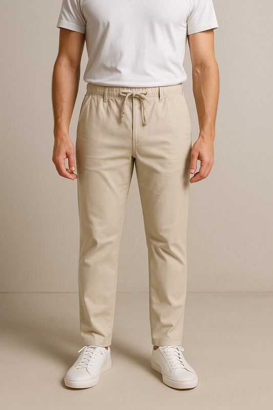 LINEN PANTS (BEIGE)