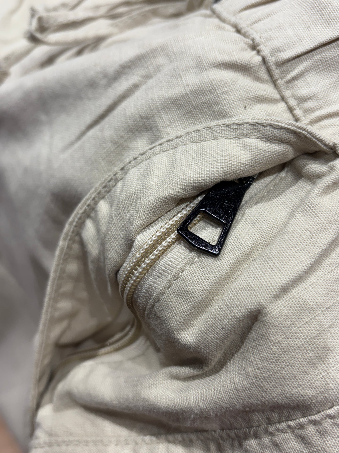 LINEN PANTS (Light Grey)